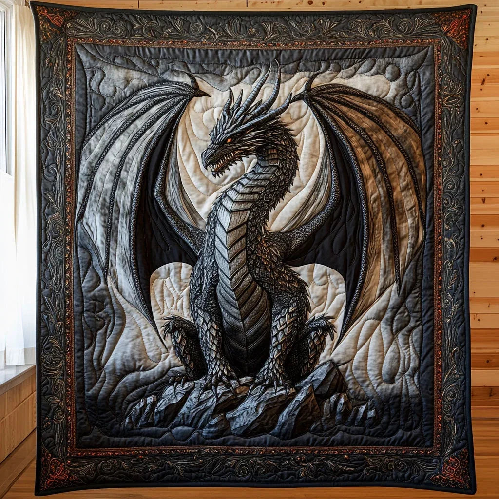 Mystic Dragon Quilt Blanket