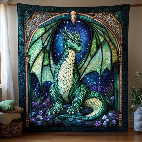 Mystic Dragon Quilt Blanket
