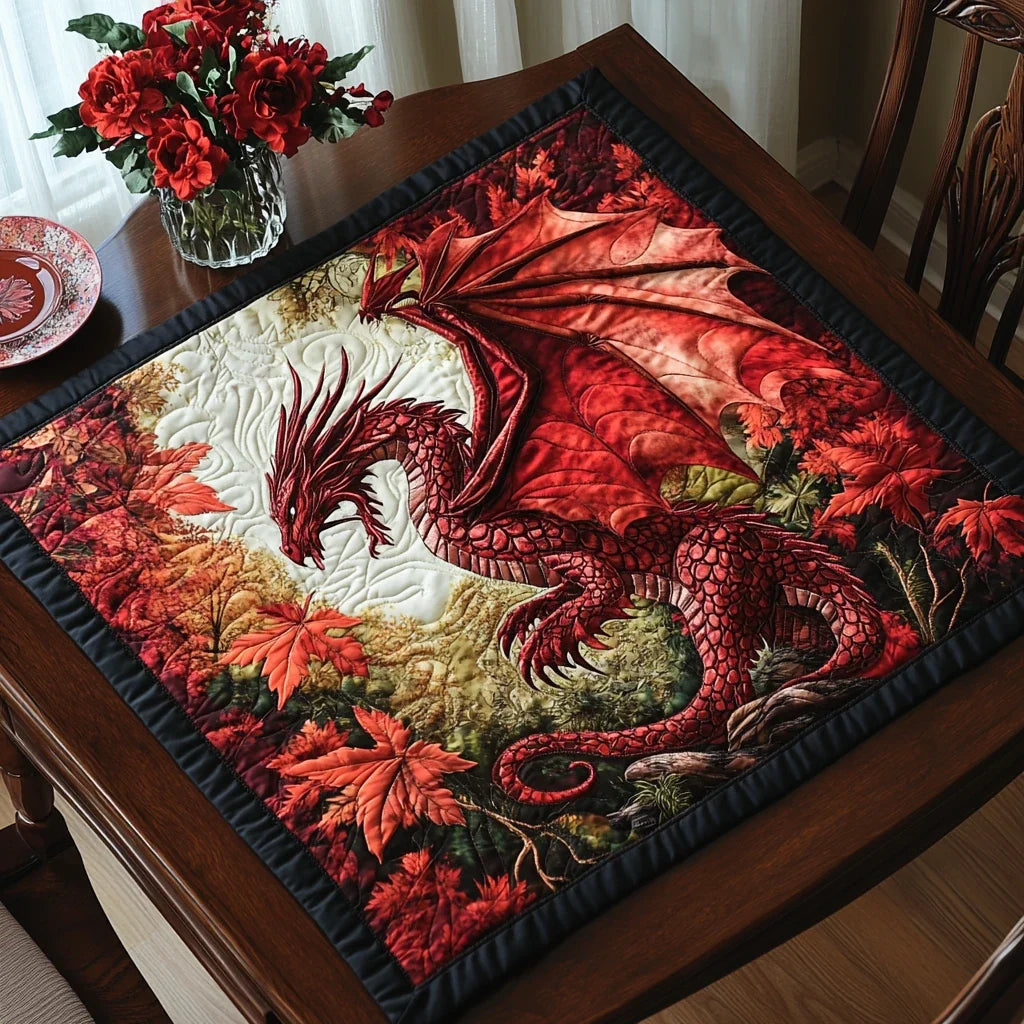 Mystic Dragon Quilted Table Topper
