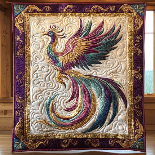 Mystic Feathers Quilt Blanket