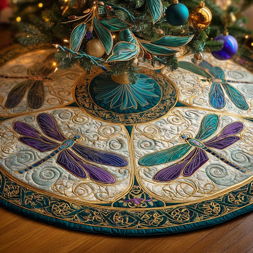 Mystic Flight Christmas Quilted Tree Skirt
