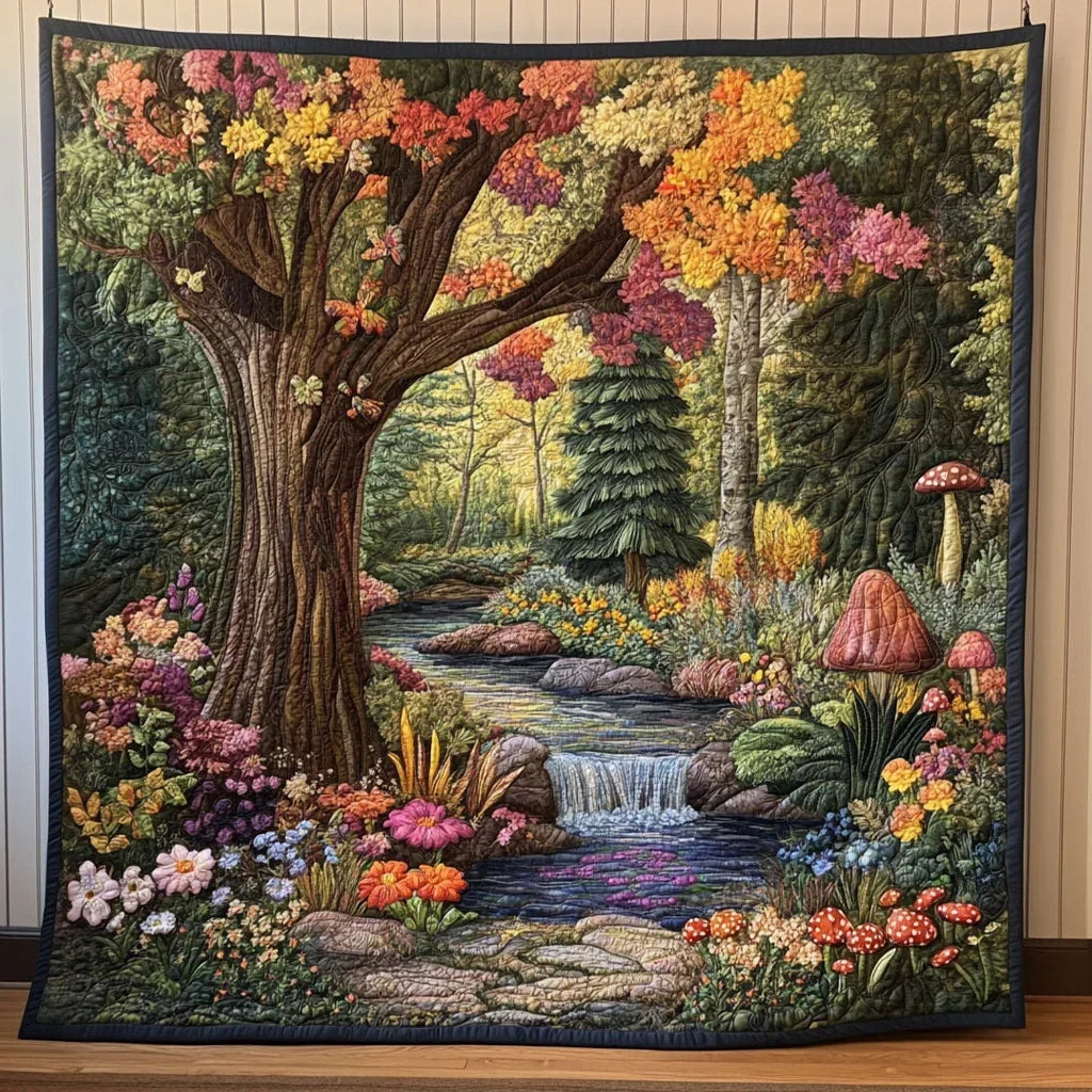Mystic Forest Quilt Blanket
