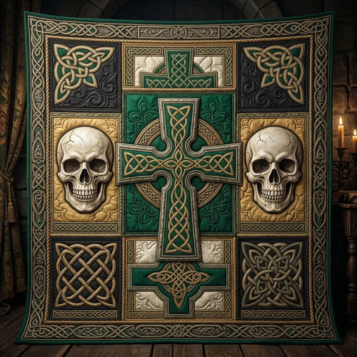Mystic Skull Weave Quilt Blanket
