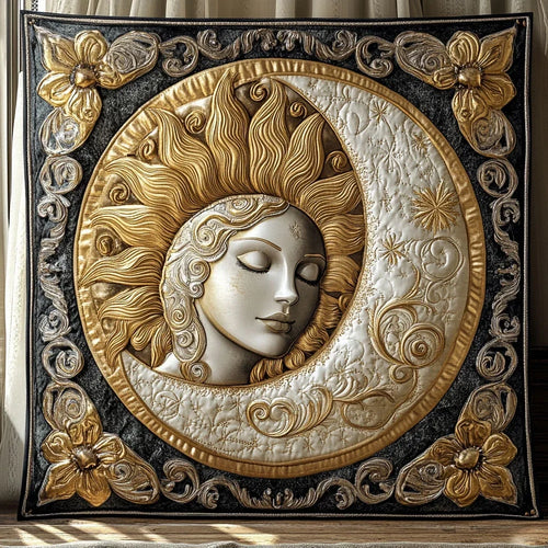 Mystic Sun & Moon Quilt Blanket