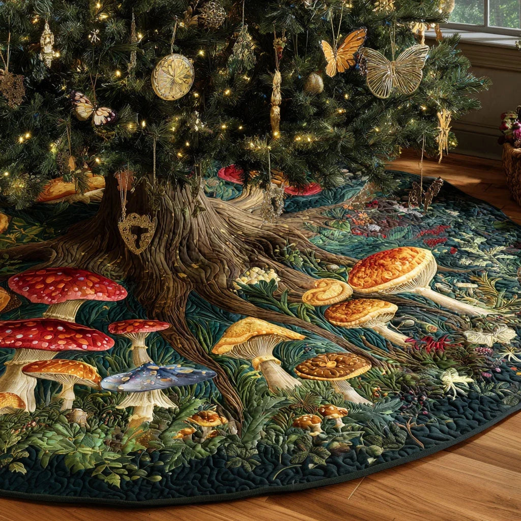 Mystic Tree Haven Christmas Quilted Tree Skirt