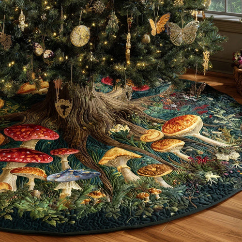 Mystic Tree Haven Christmas Quilted Tree Skirt