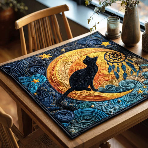 Mystic Whisker Quilted Table Topper