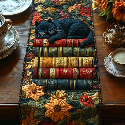 Mystic Whiskers Quilted Table Runner