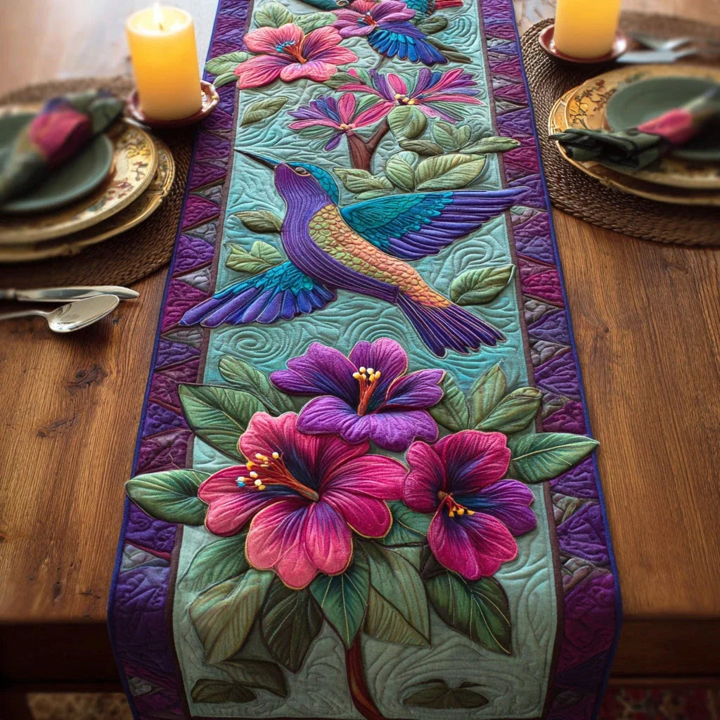 Mystic Wing Garden Quilted Table Runner