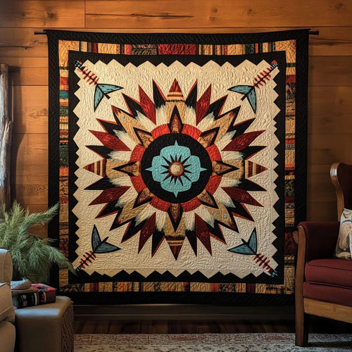 Native American Pattern Quilt Blanket