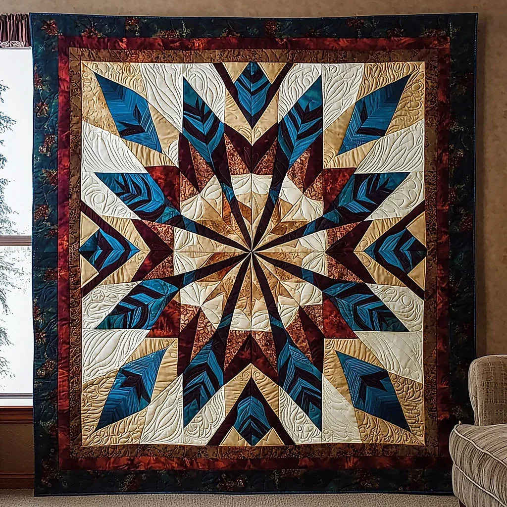 Native American Pattern Quilt Blanket