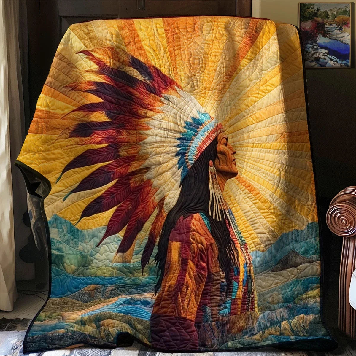 Native American Quilt Blanket