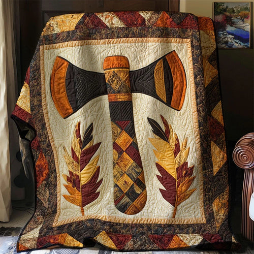 Native Axe Quilt Blanket