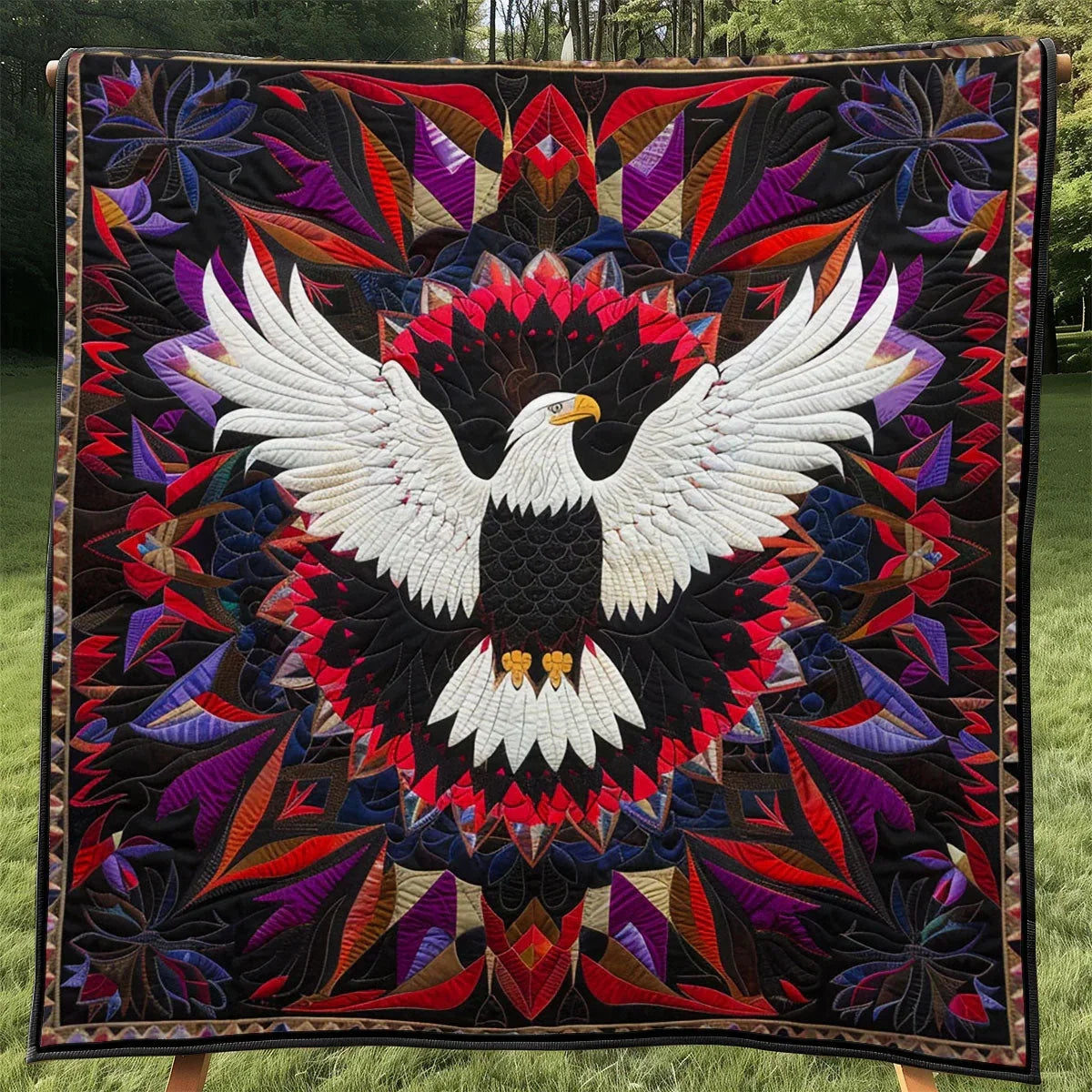 Native Eagle Quilt Blanket