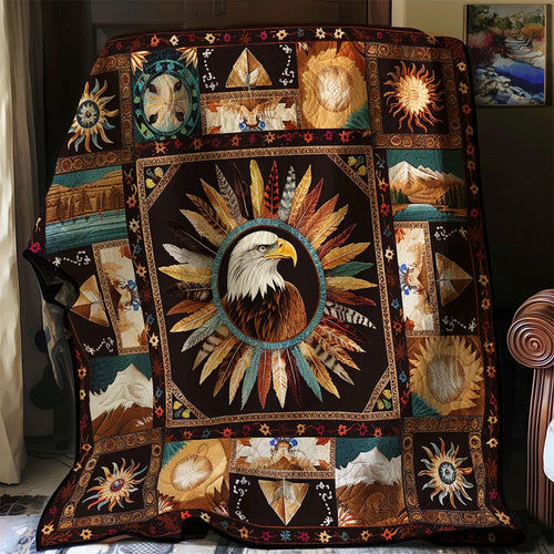 Native Eagle Quilt Blanket