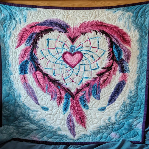 Native Love Dreamcatcher Quilt Blanket