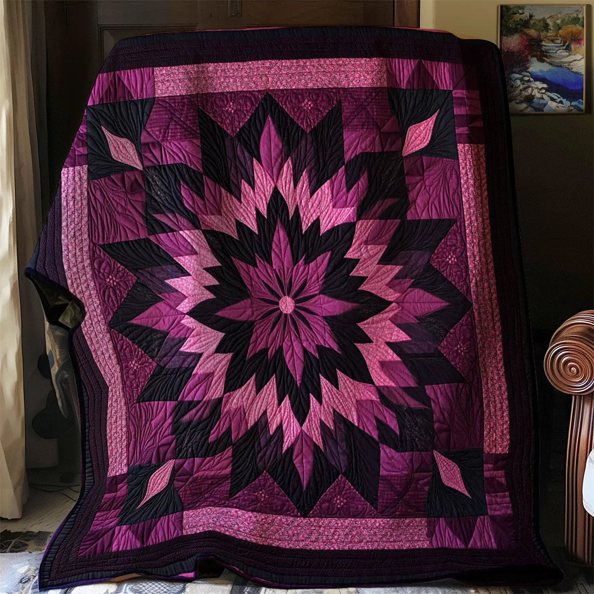 Native Star Quilt Blanket