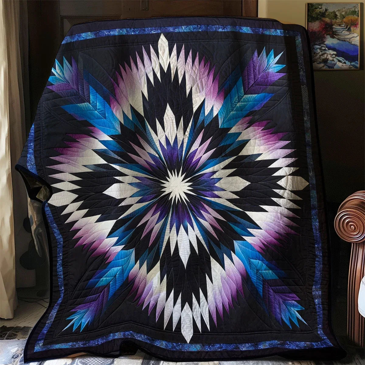 Native Star Quilt Blanket