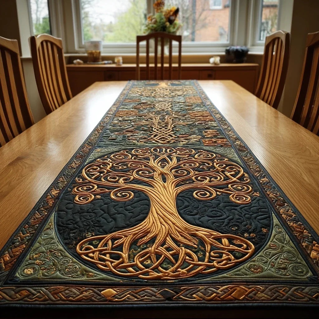 Nature Essence Quilted Table Runner