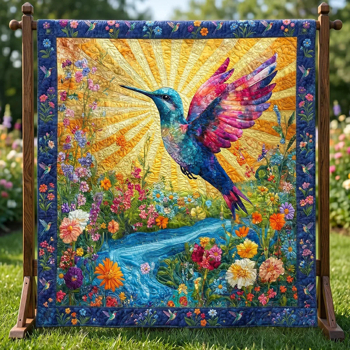 Nature Harmony Quilt Blanket - Quilted Blanket by Wild and Way