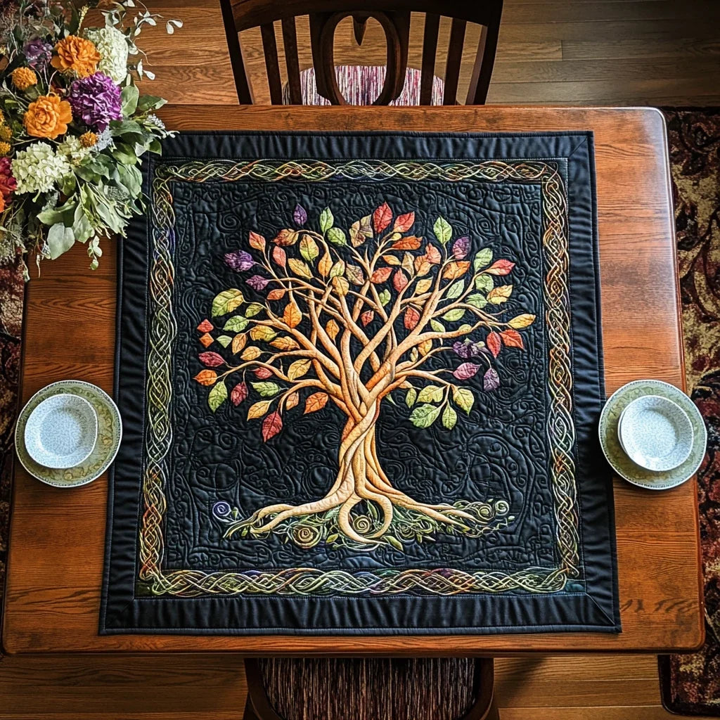 Nature Patch Quilted Table Topper