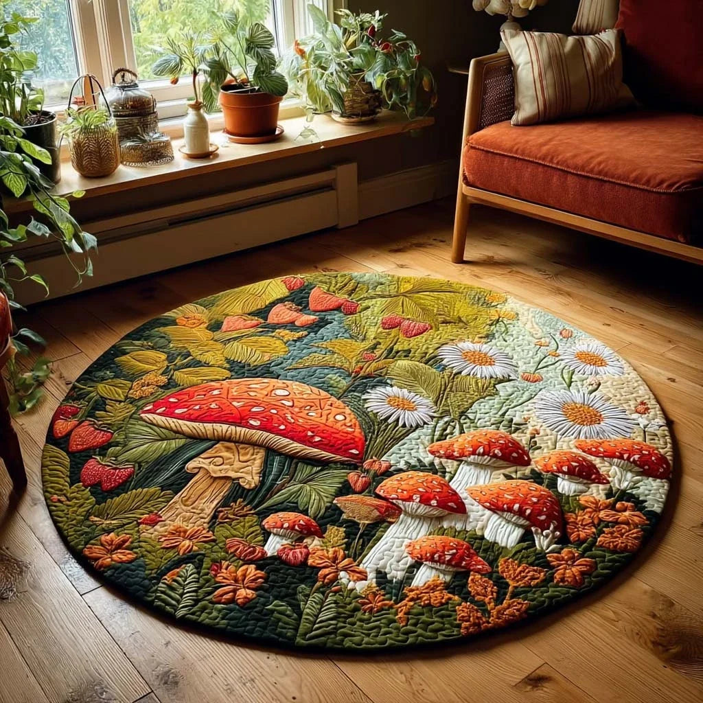 Nature Spirit Quilted Round Mat