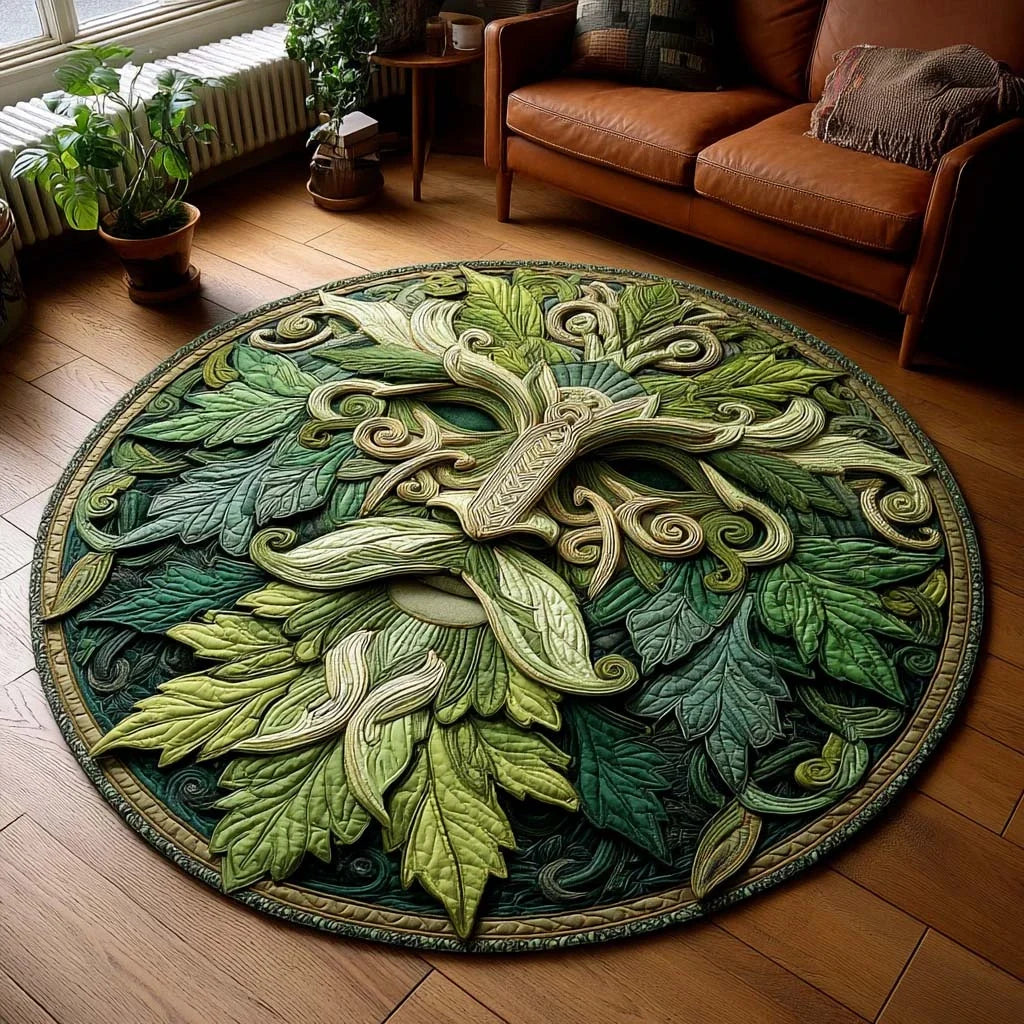 Nature Watcher Quilted Round Mat