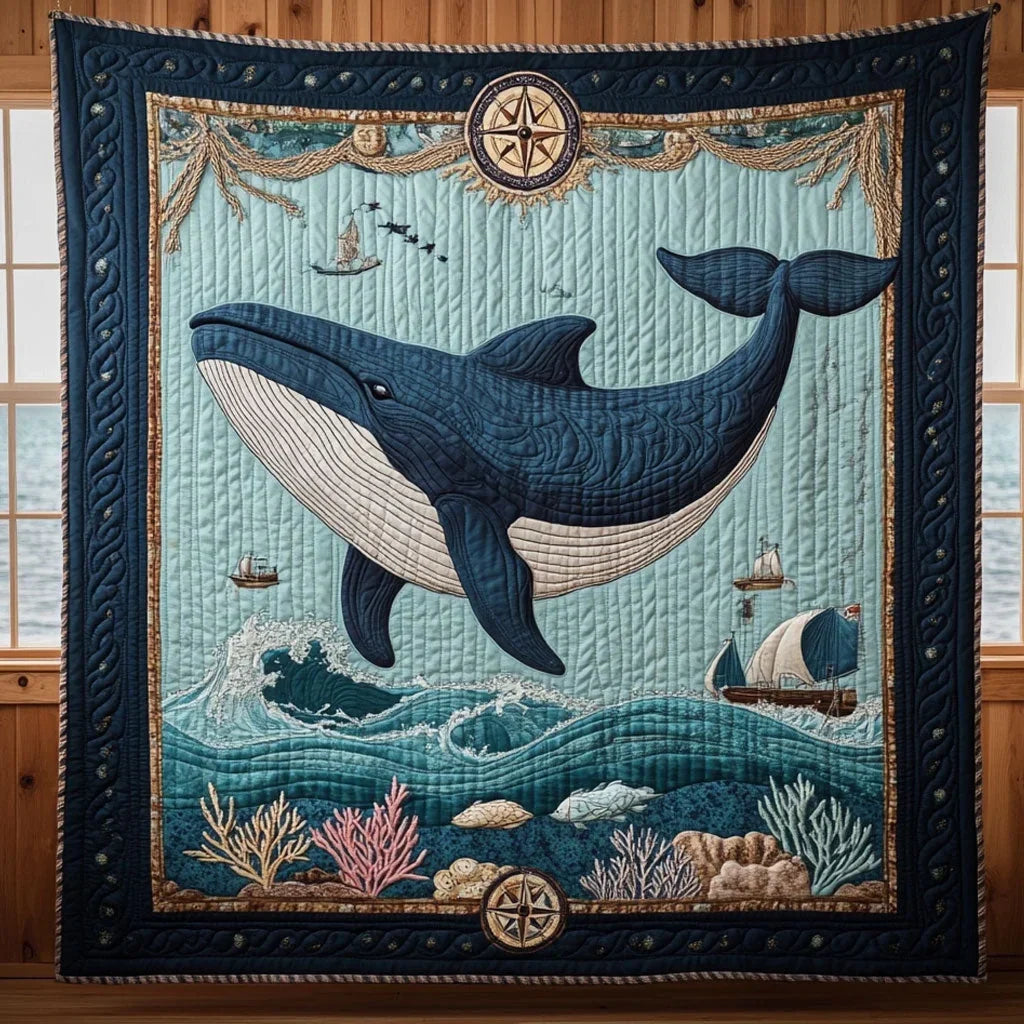 Nautical Spirit Quilt Blanket
