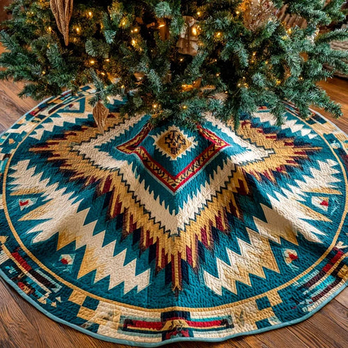 Navajo Radiant Cross Quilted Tree Skirt