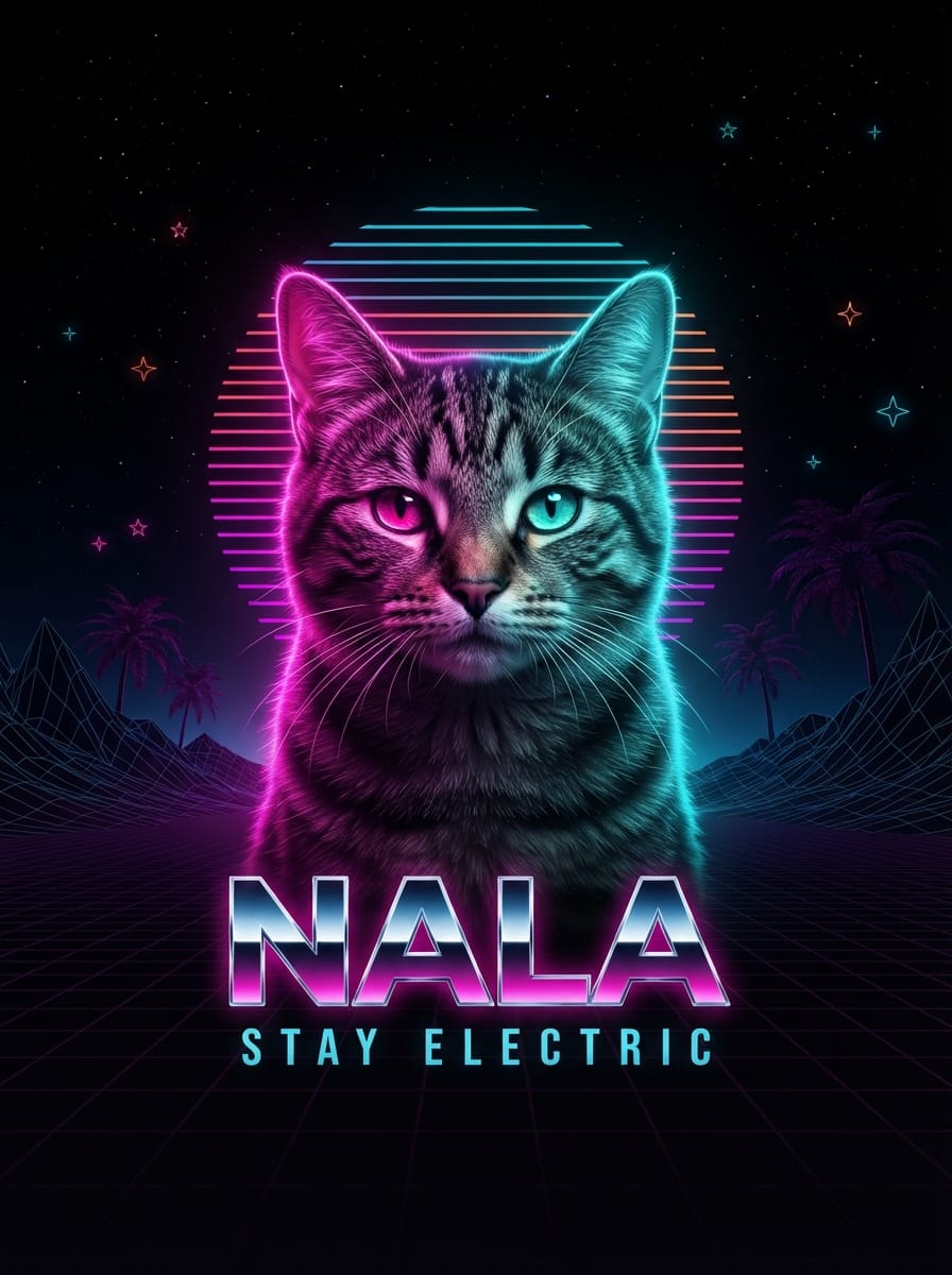The Neon Pet Canvas Wall Art