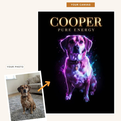 The Neon Pet Canvas Wall Art