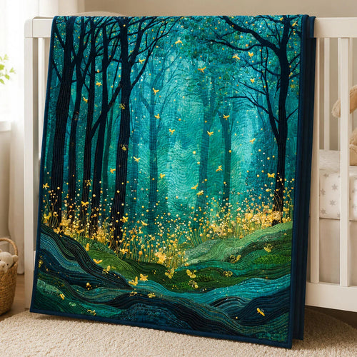 Night Lights Quilt Blanket - Quilted Blanket by Wild and Way