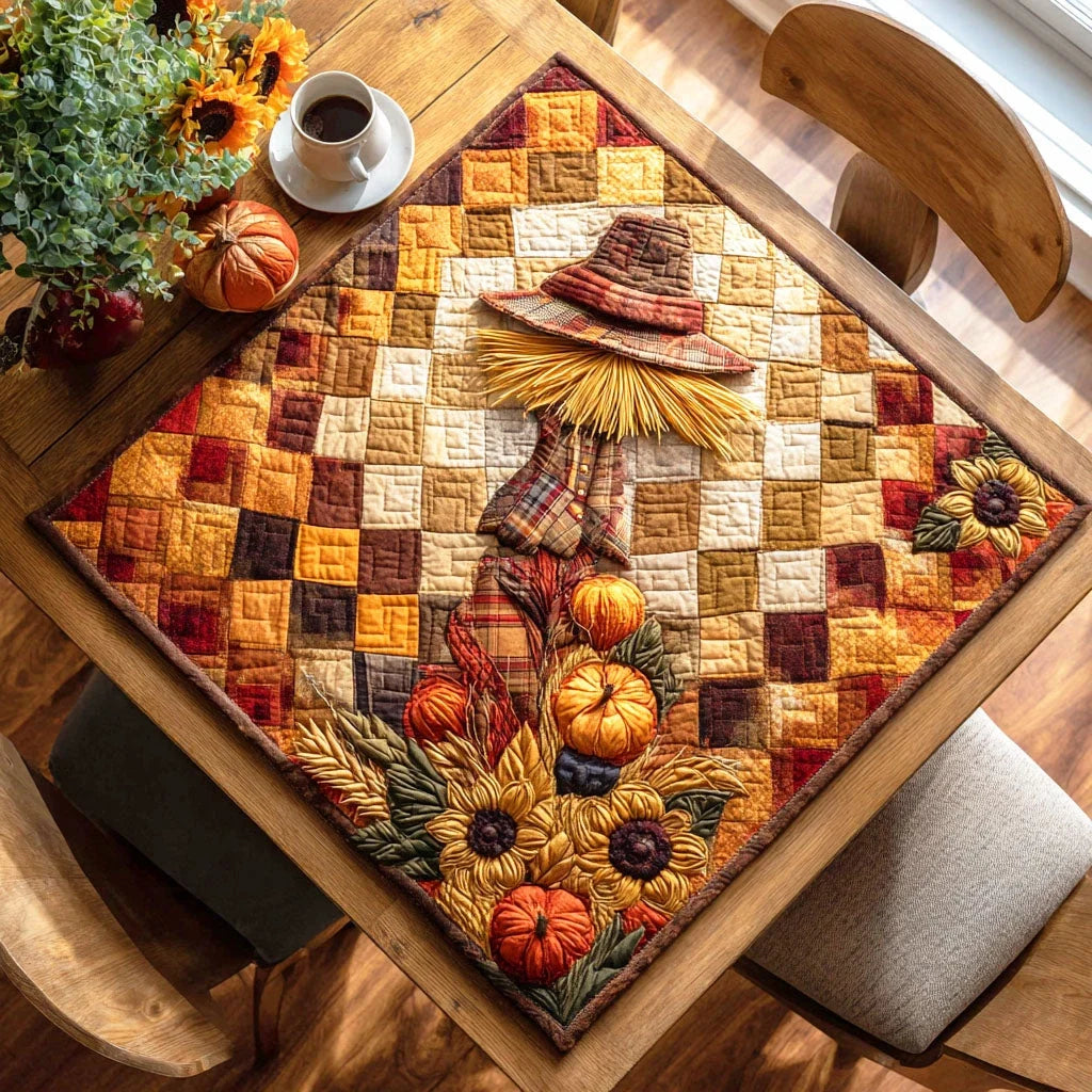 Night Scarecrow Quilted Table Topper