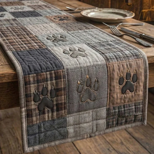 Nightfall Paws Quilted Table Runner