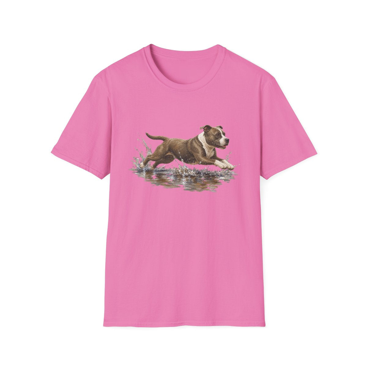 No Puddle Left Behind American Staffordshire Terrier Tee