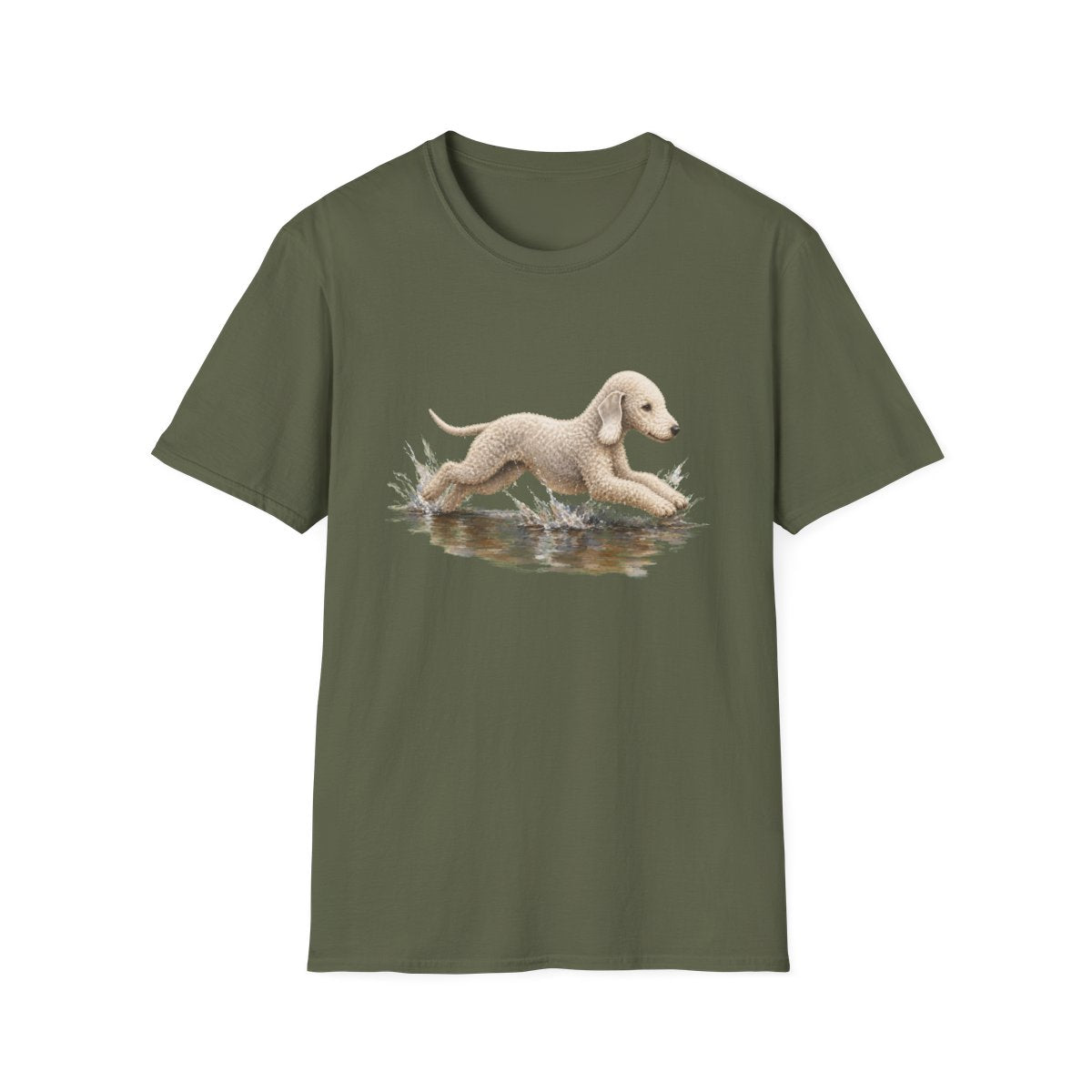 No Puddle Left Behind Bedlington Terrier Tee