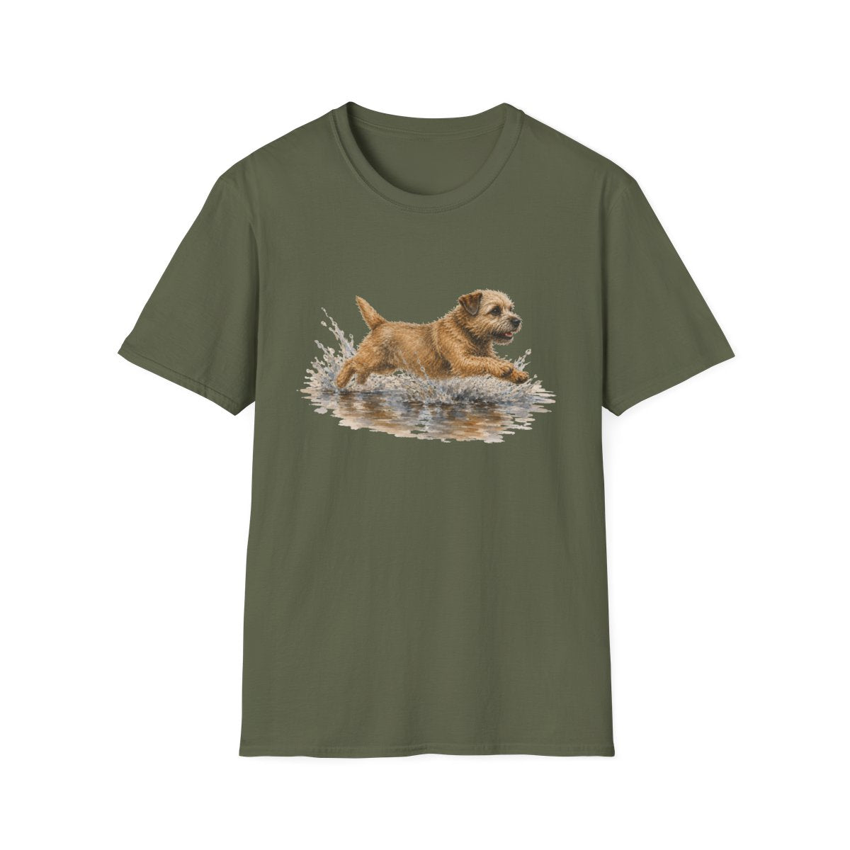 No Puddle Left Behind Border Terrier Tee