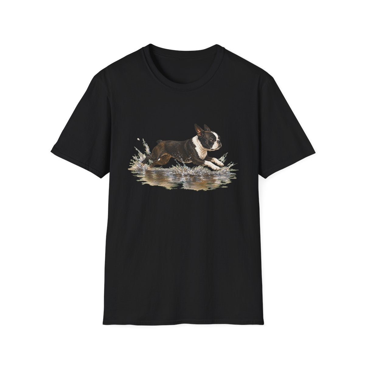 No Puddle Left Behind Boston Terrier Tee