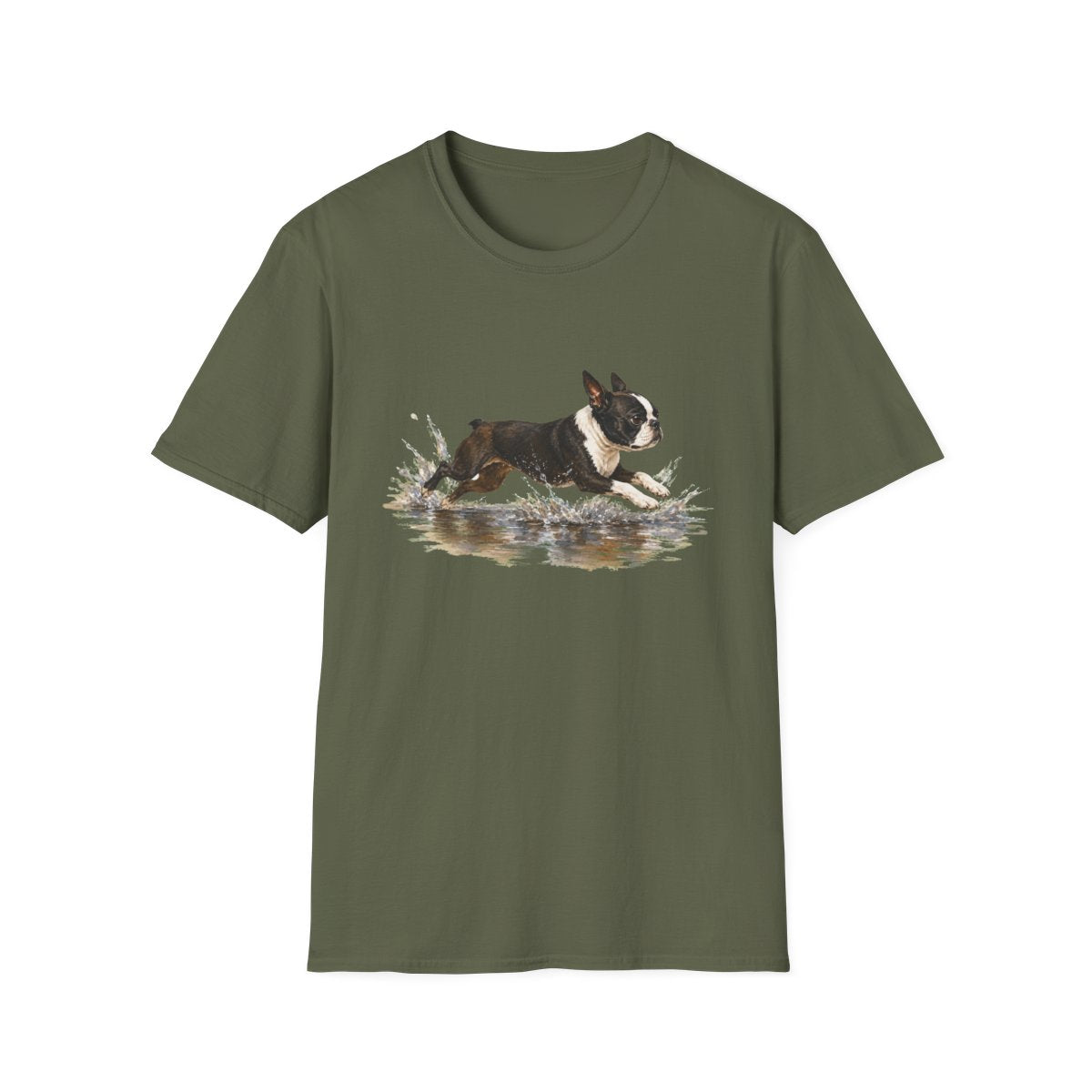 No Puddle Left Behind Boston Terrier Tee