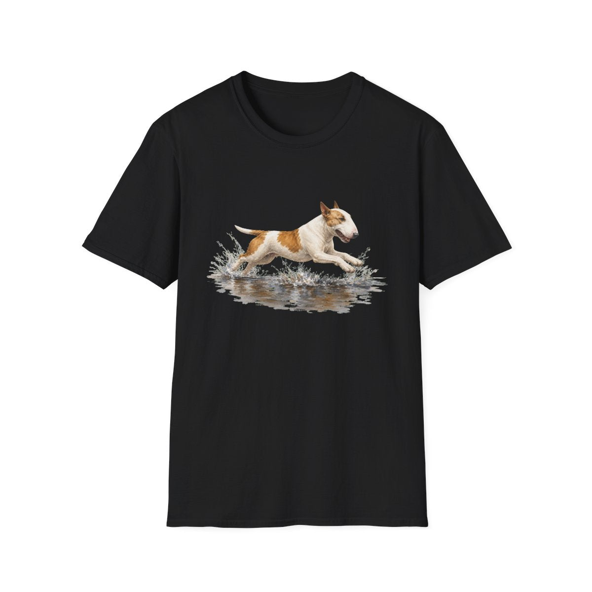 No Puddle Left Behind Bull Terrier Tee