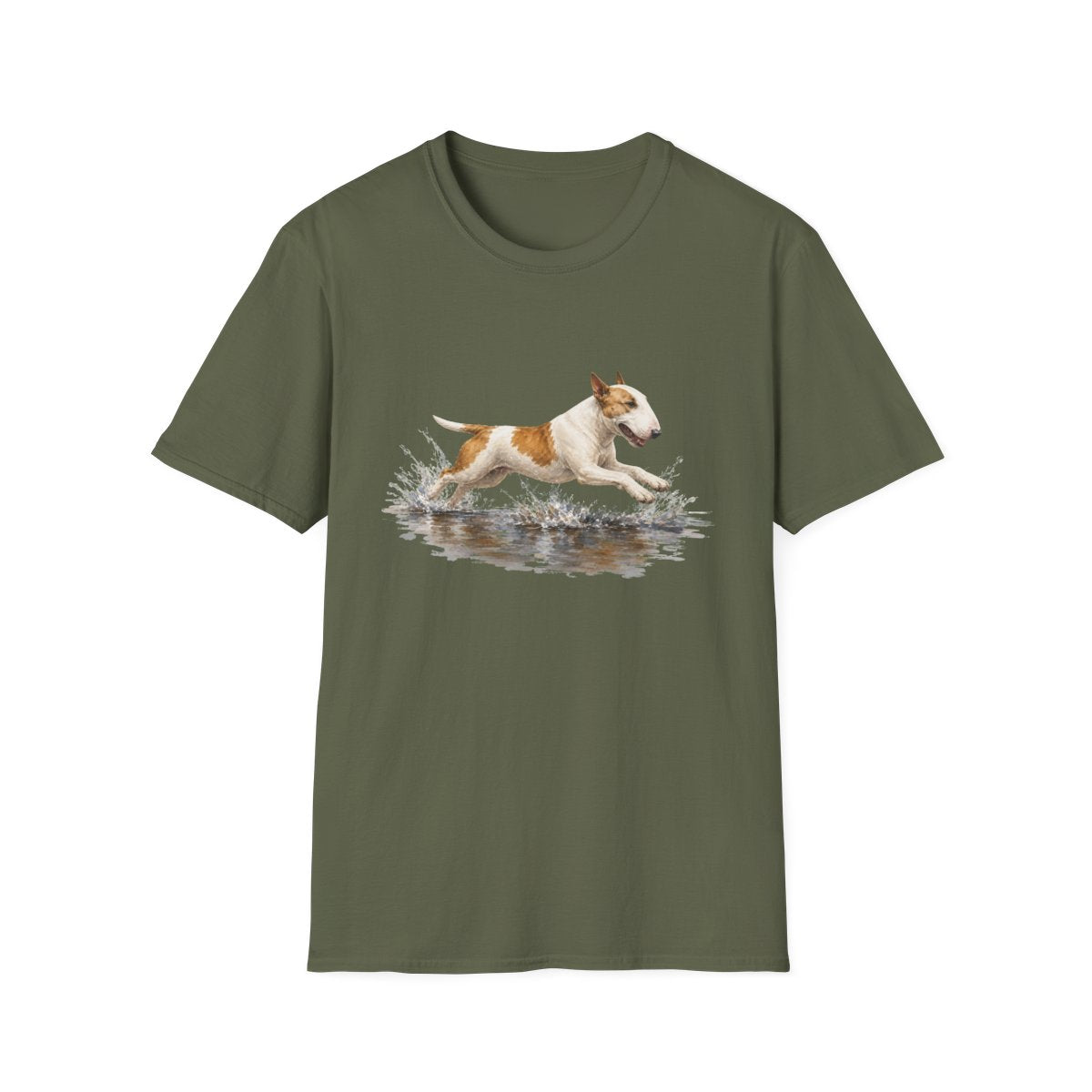 No Puddle Left Behind Bull Terrier Tee