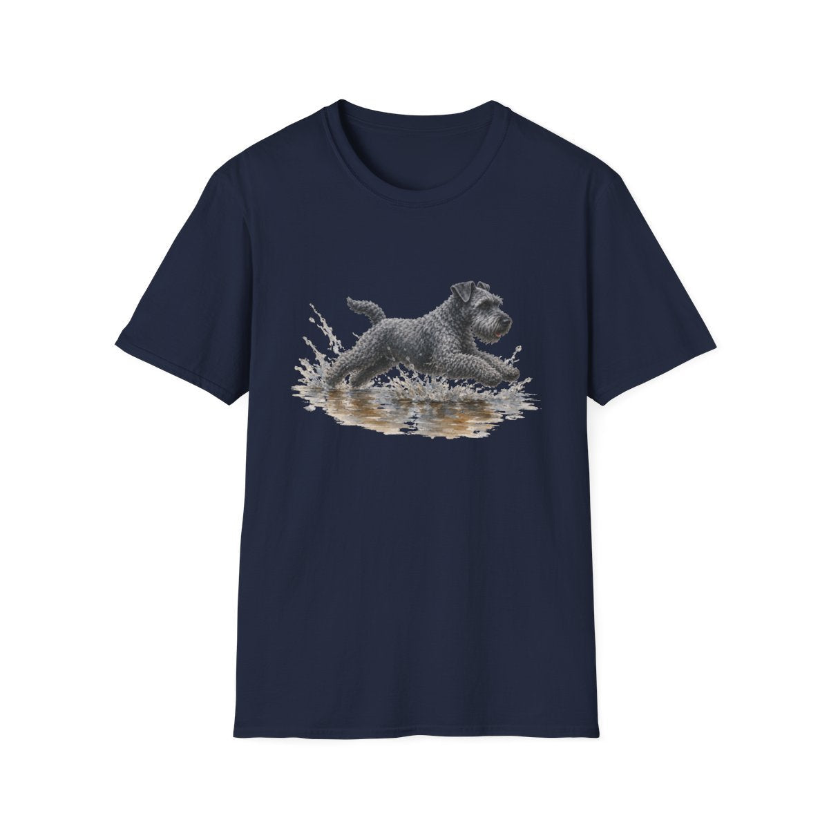 No Puddle Left Behind Kerry Blue Terrier Tee