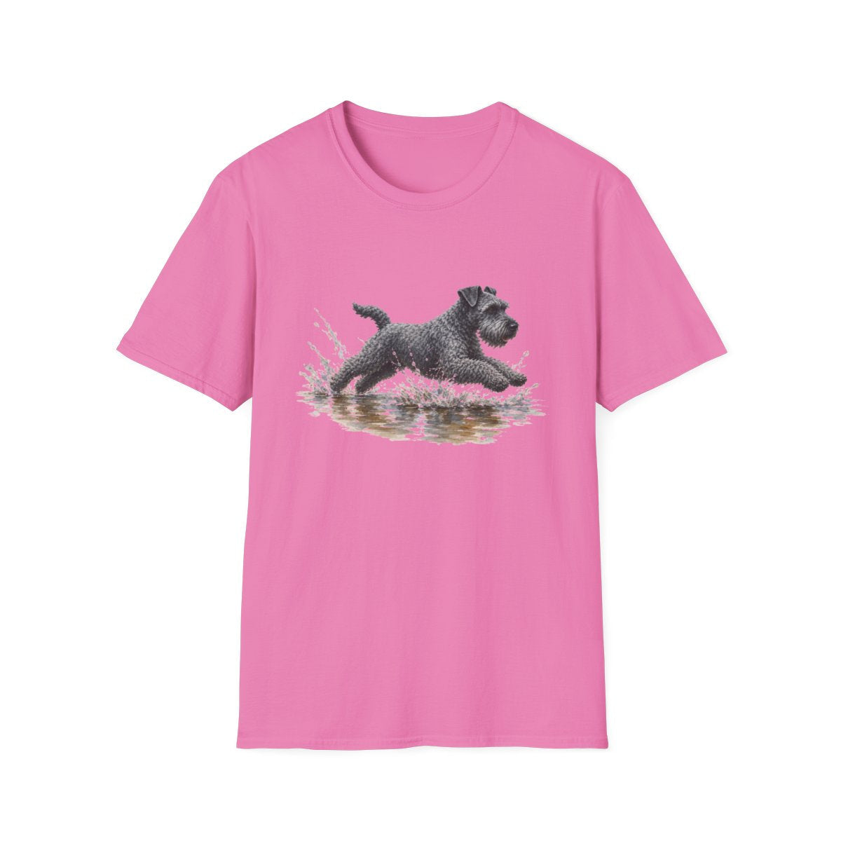No Puddle Left Behind Kerry Blue Terrier Tee