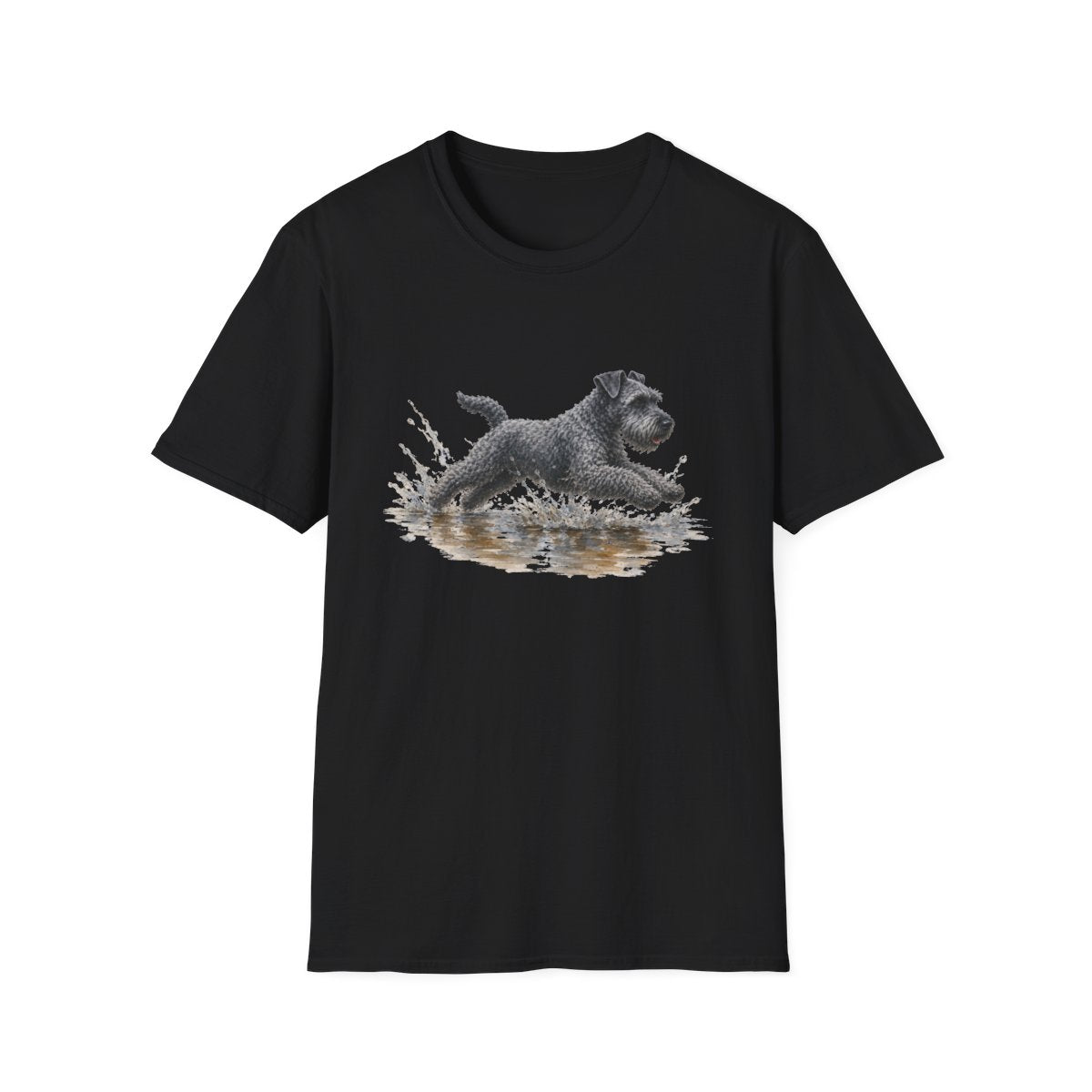 No Puddle Left Behind Kerry Blue Terrier Tee