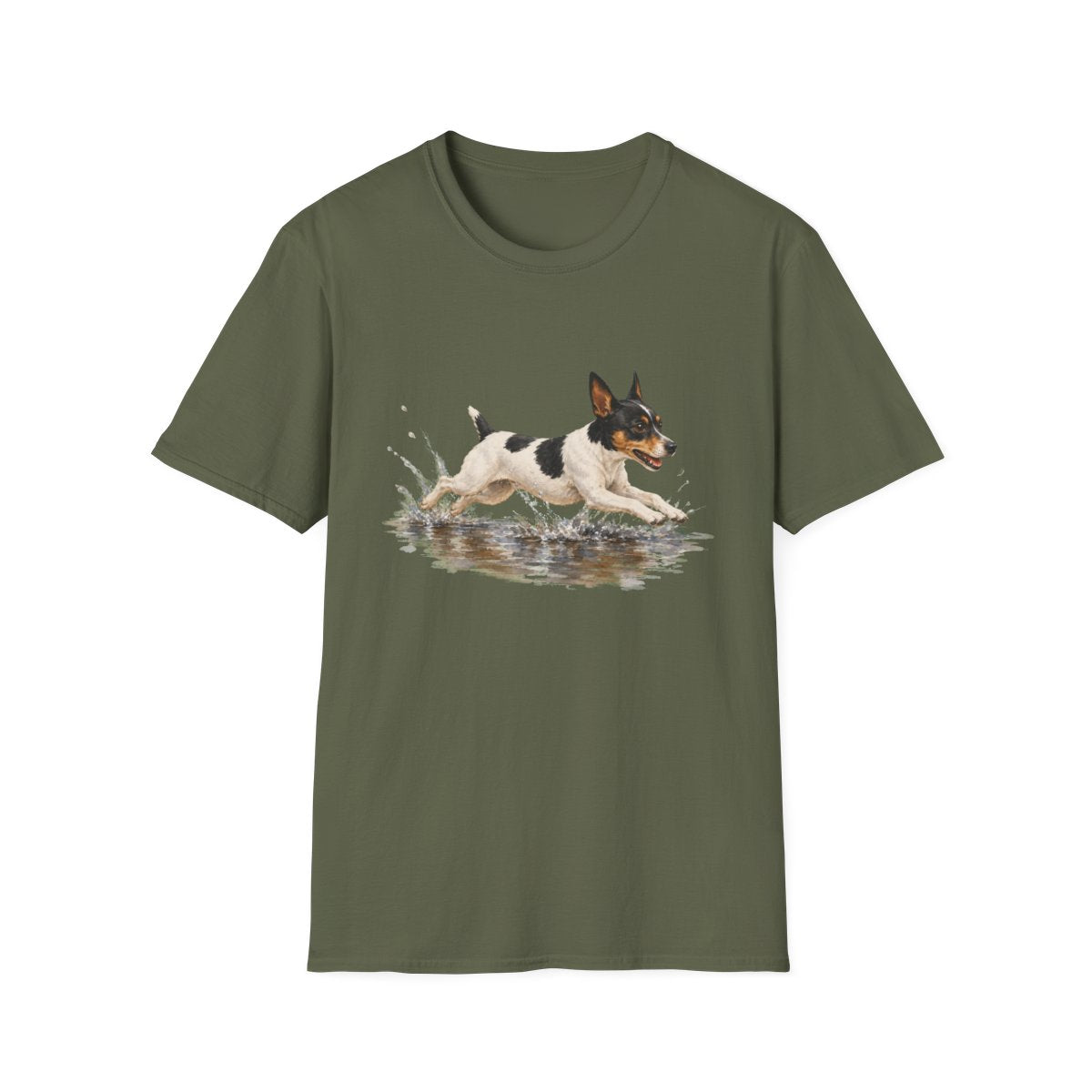 No Puddle Left Behind Rat Terrier Tee