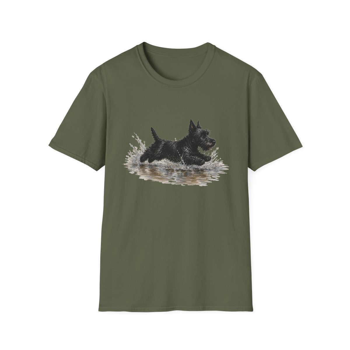 No Puddle Left Behind Scottish Terrier Tee
