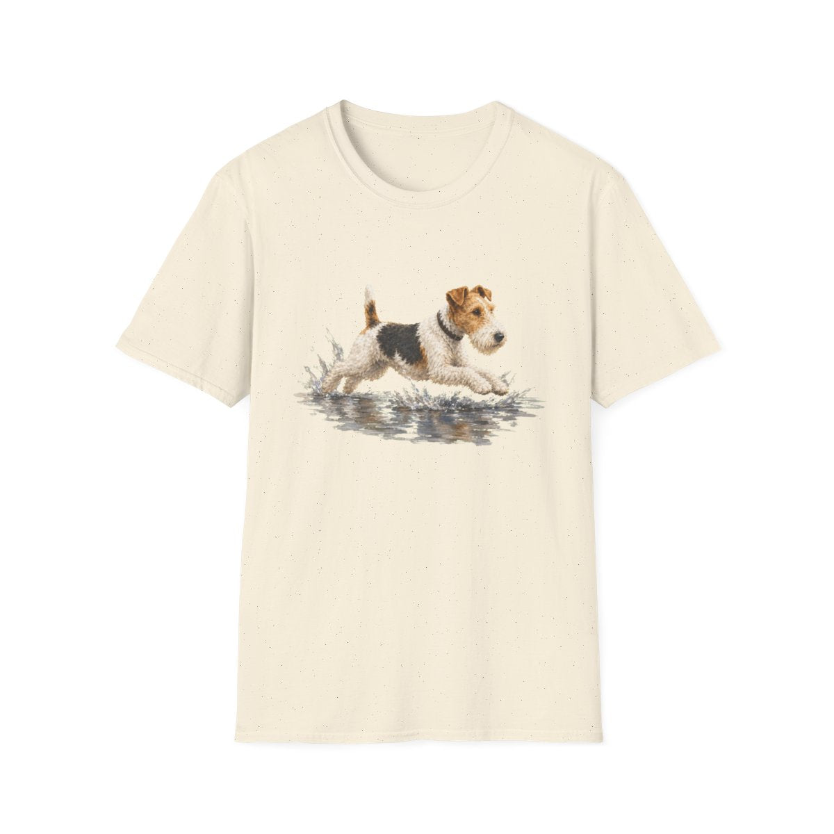 No Puddle Left Behind Wire Fox Terrier Tee