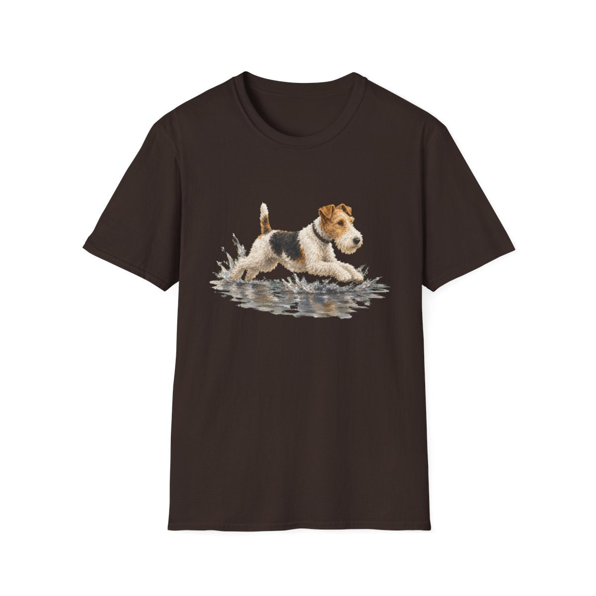 No Puddle Left Behind Wire Fox Terrier Tee