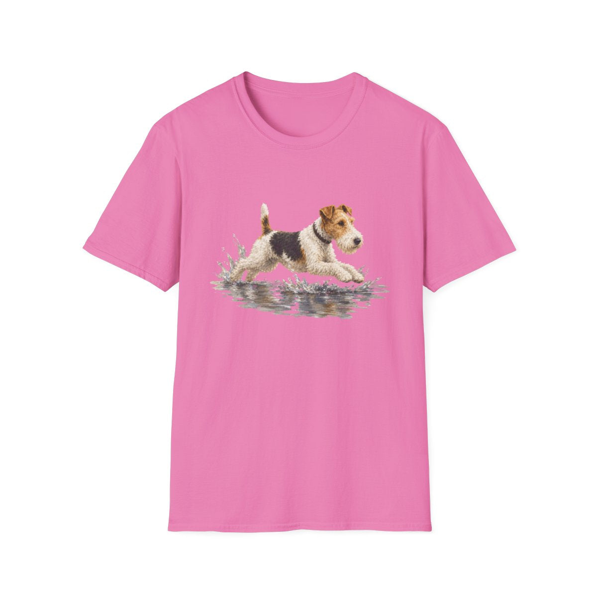 No Puddle Left Behind Wire Fox Terrier Tee