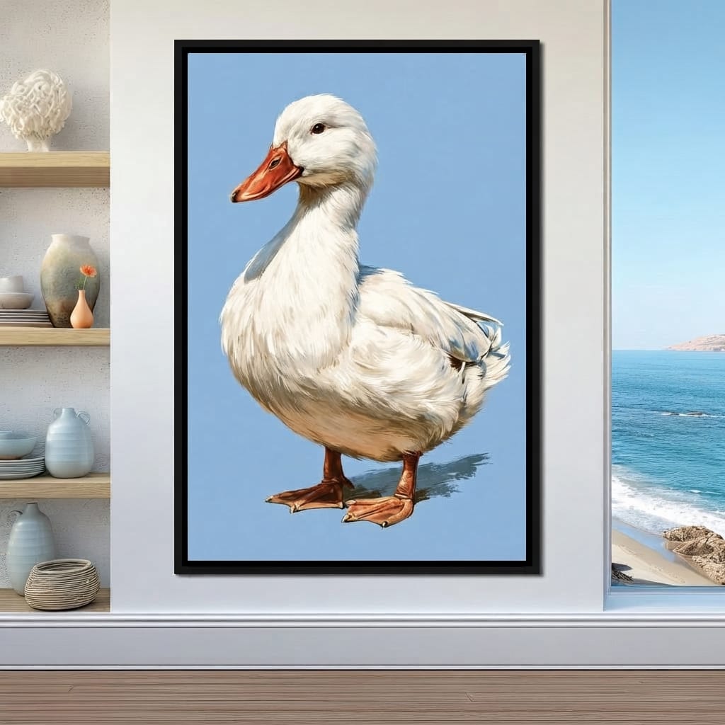 Noble Duck Standing Tall Canvas Wall Art